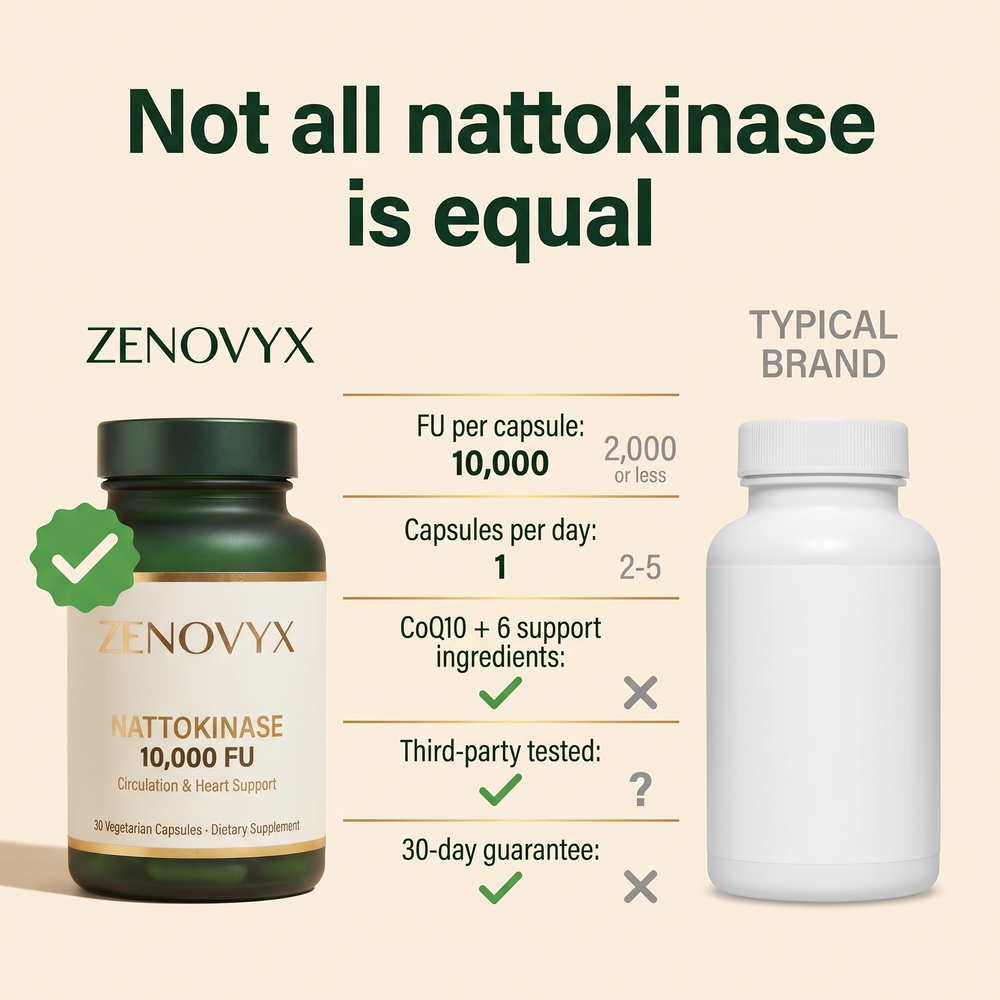 Zenovyx vs typical nattokinase
