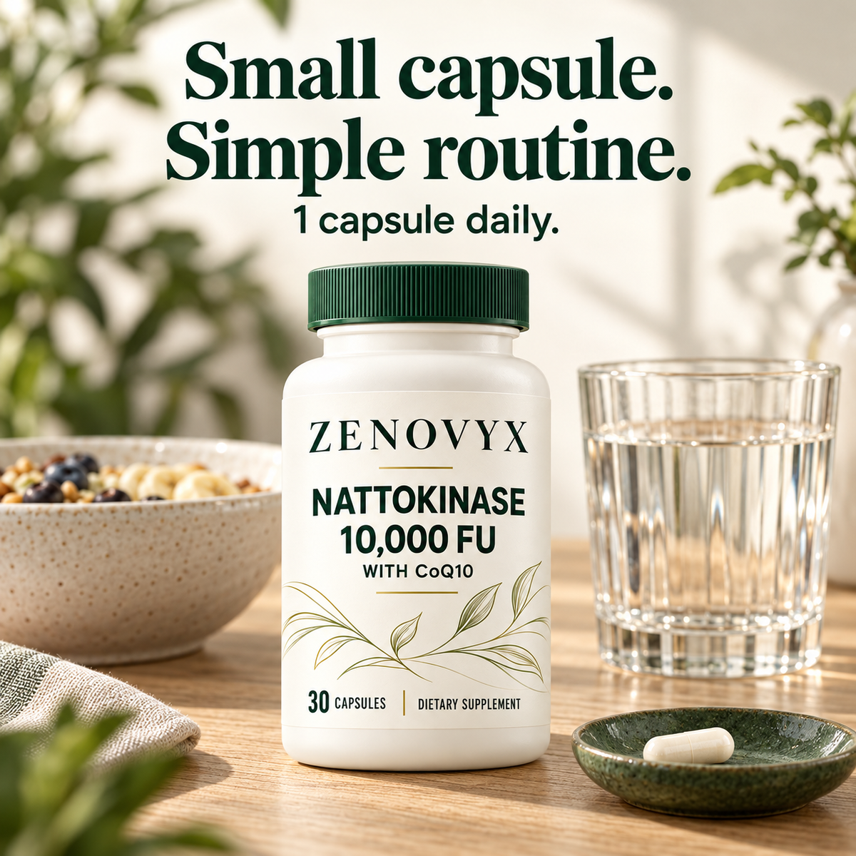Zenovyx Nattokinase 10,000 FU | Heart & Circulation Support