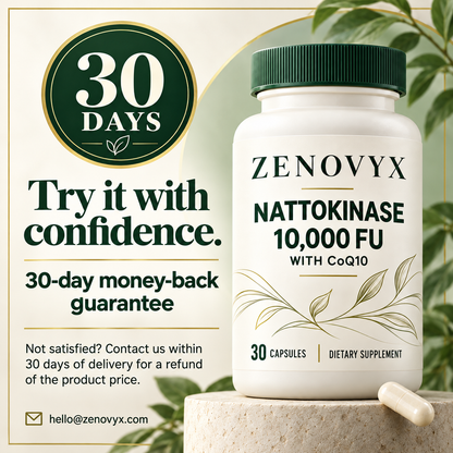 Zenovyx Nattokinase 10,000 FU | Heart & Circulation Support