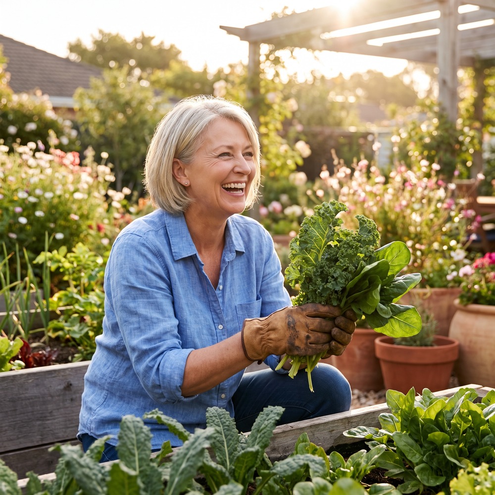 Woman gardening